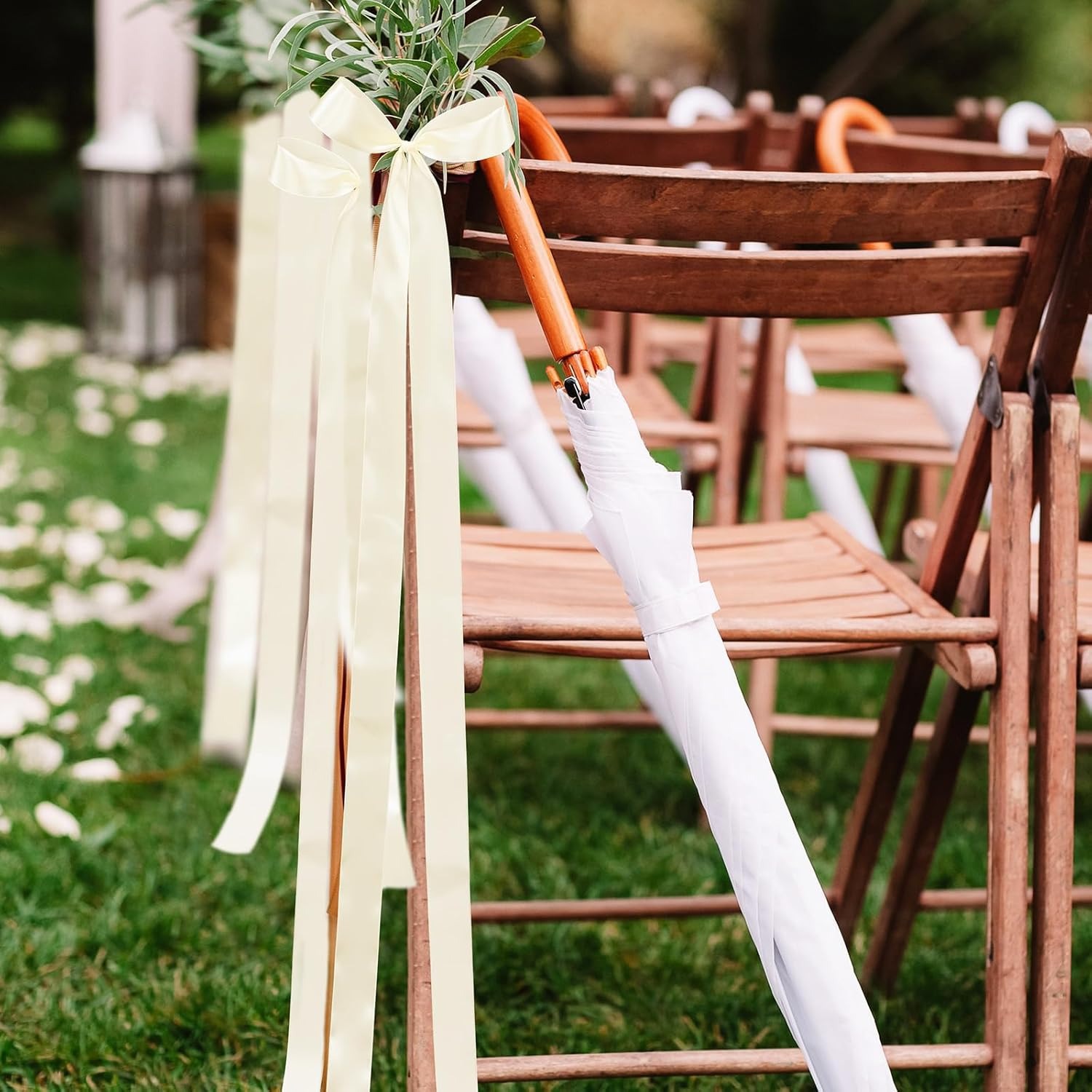 Bridal Sash Ribbon - Stuhlschleifen, Gangschleifen, Satinschleifen für Stühle, Bänder