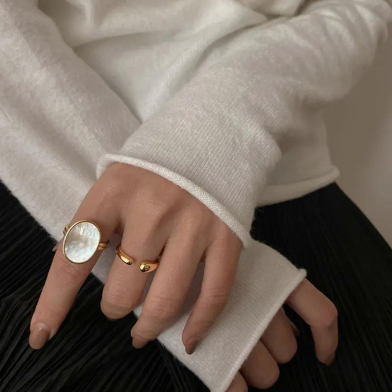 Wedding Tap - Breite Ringe aus Edelstahl für Damen,