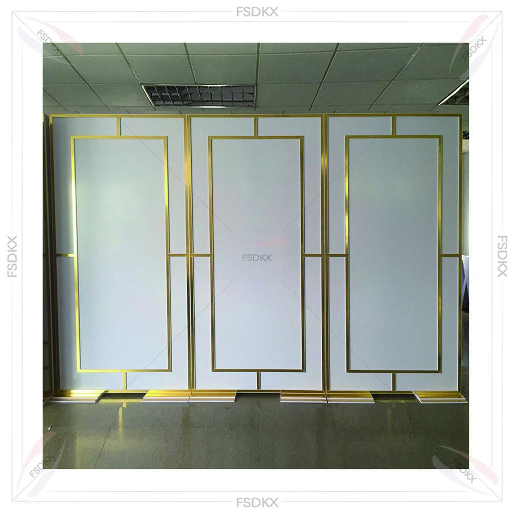 Wedding Party Supply Rentals - Glänzende Gold-Partydekoration PVC-Fenster- und Türhintergrund-Ständer für