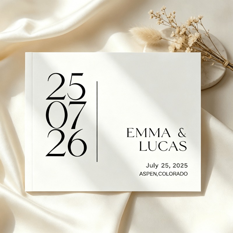 Individuelles Hochzeits-Gästeb – Personalized Guest Book Bewertung und Preis