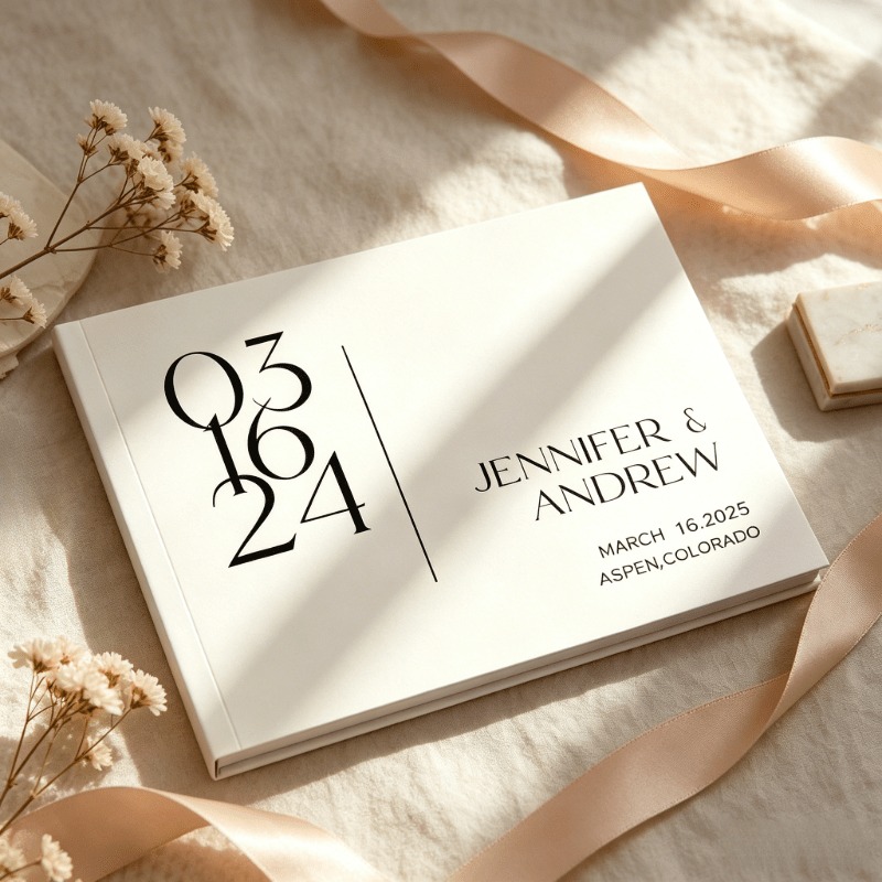 Individuelles Hochzeits-Gästeb – Personalized Guest Book Bewertung und Preis