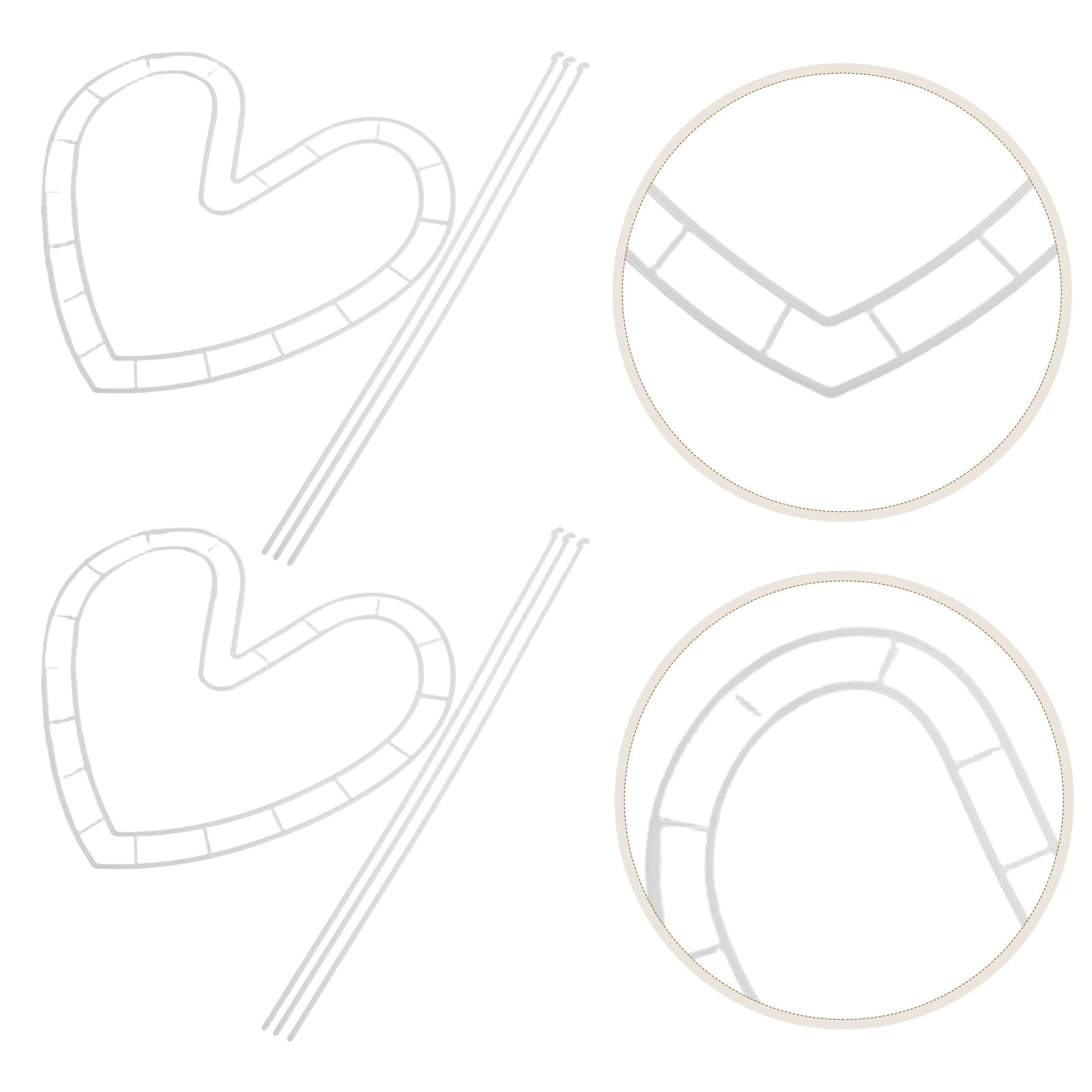 10 Sets Hochzeitsstrauß-Former – Wedding Floral Supply Bewertung und Preis