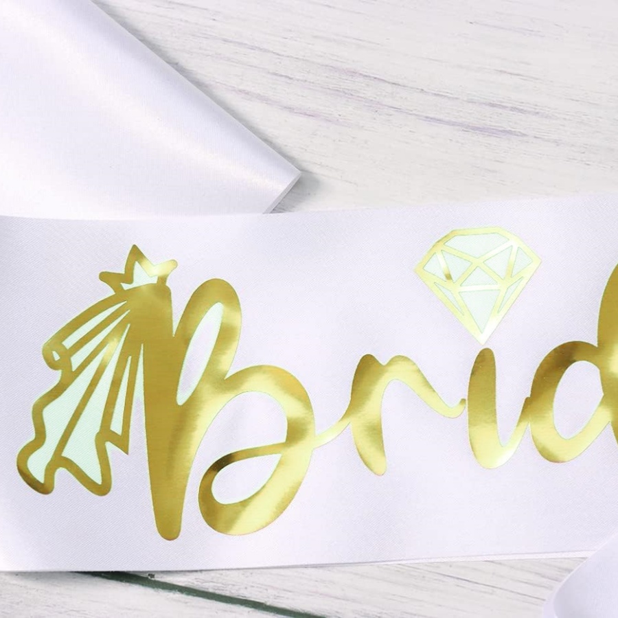2 Stück/1 Set Junggesellinnena – Bridal Sash Ribbon Bewertung und Preis