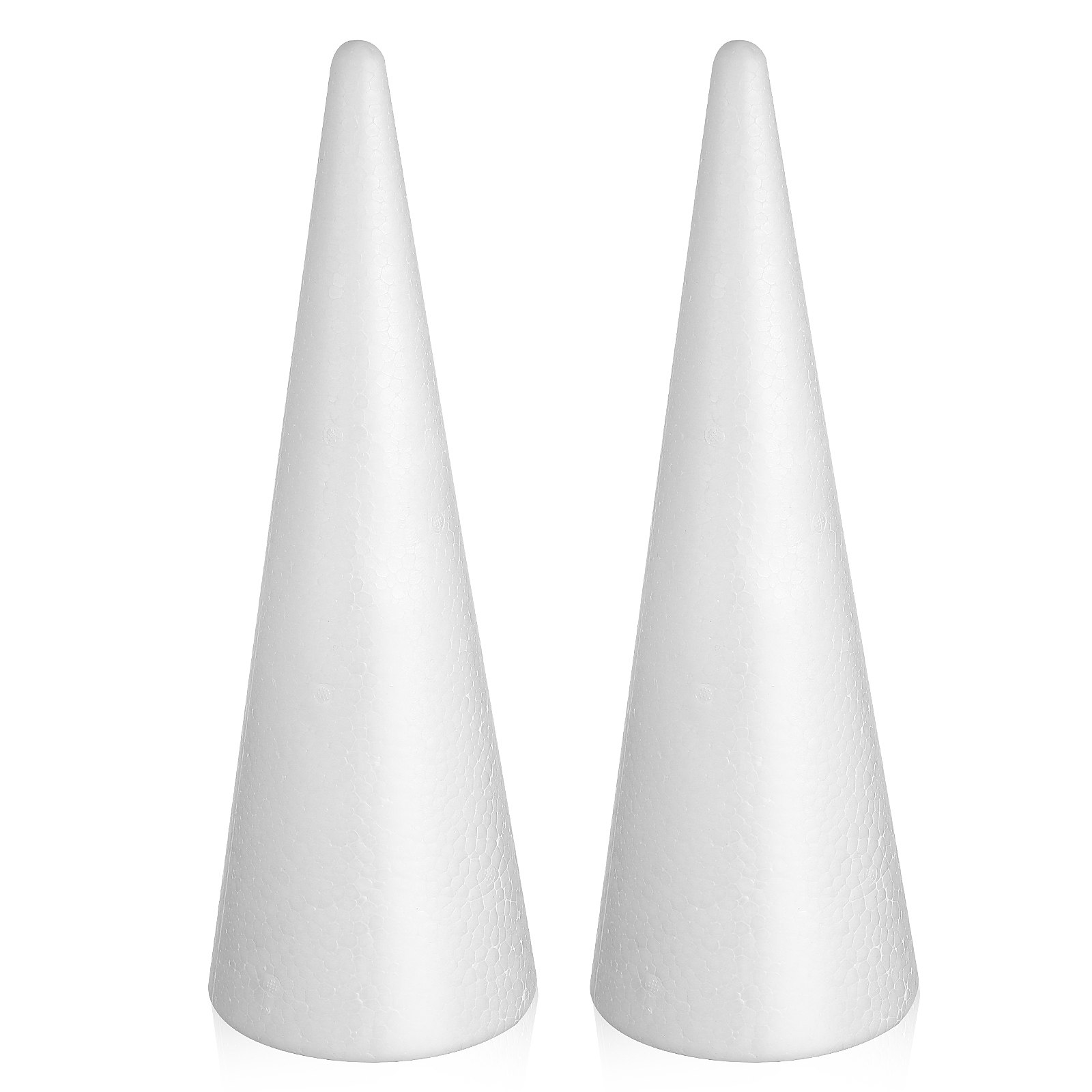 2 Stück weiße Schaumstoff-Kege – Wedding Floral Supply Bewertung und Preis