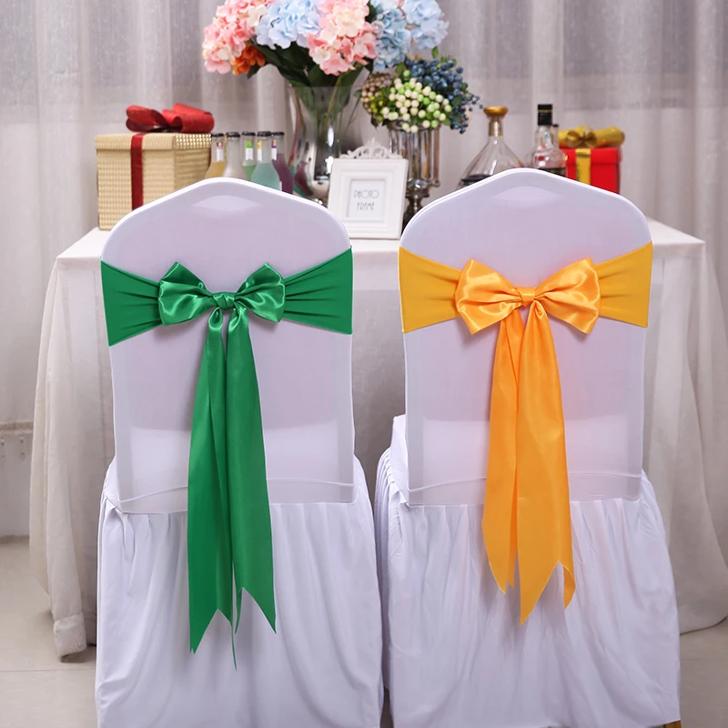 25 Stück Satin-Spandex-Stuhlbe – Bridal Sash Ribbon Bewertung und Preis